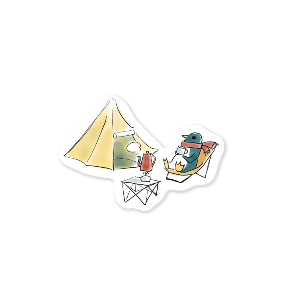 パンヤのねこのPenguin Camp Sticker