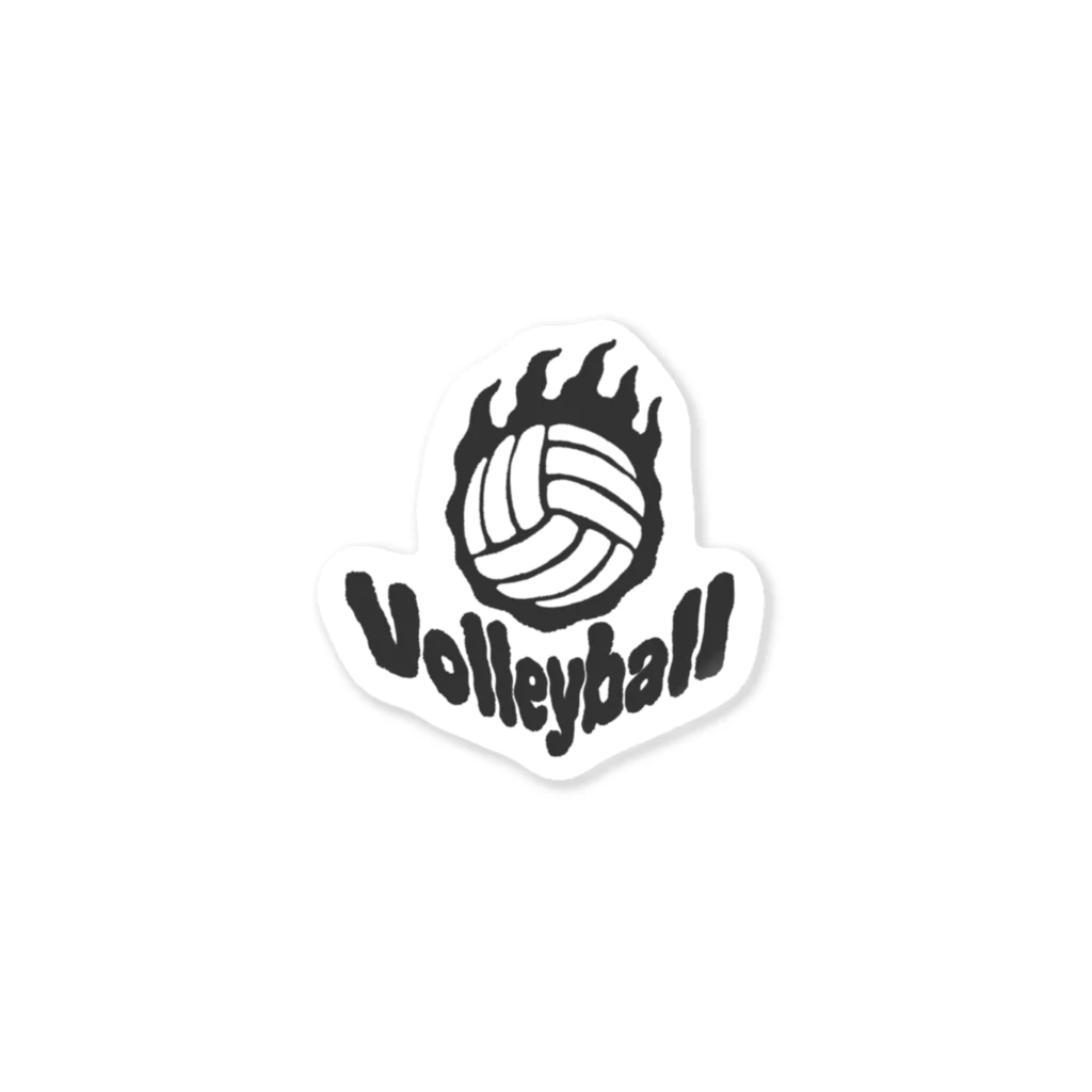 れなしやのFire volleyball🔥🏐・ボール一個バージョン ステッカー