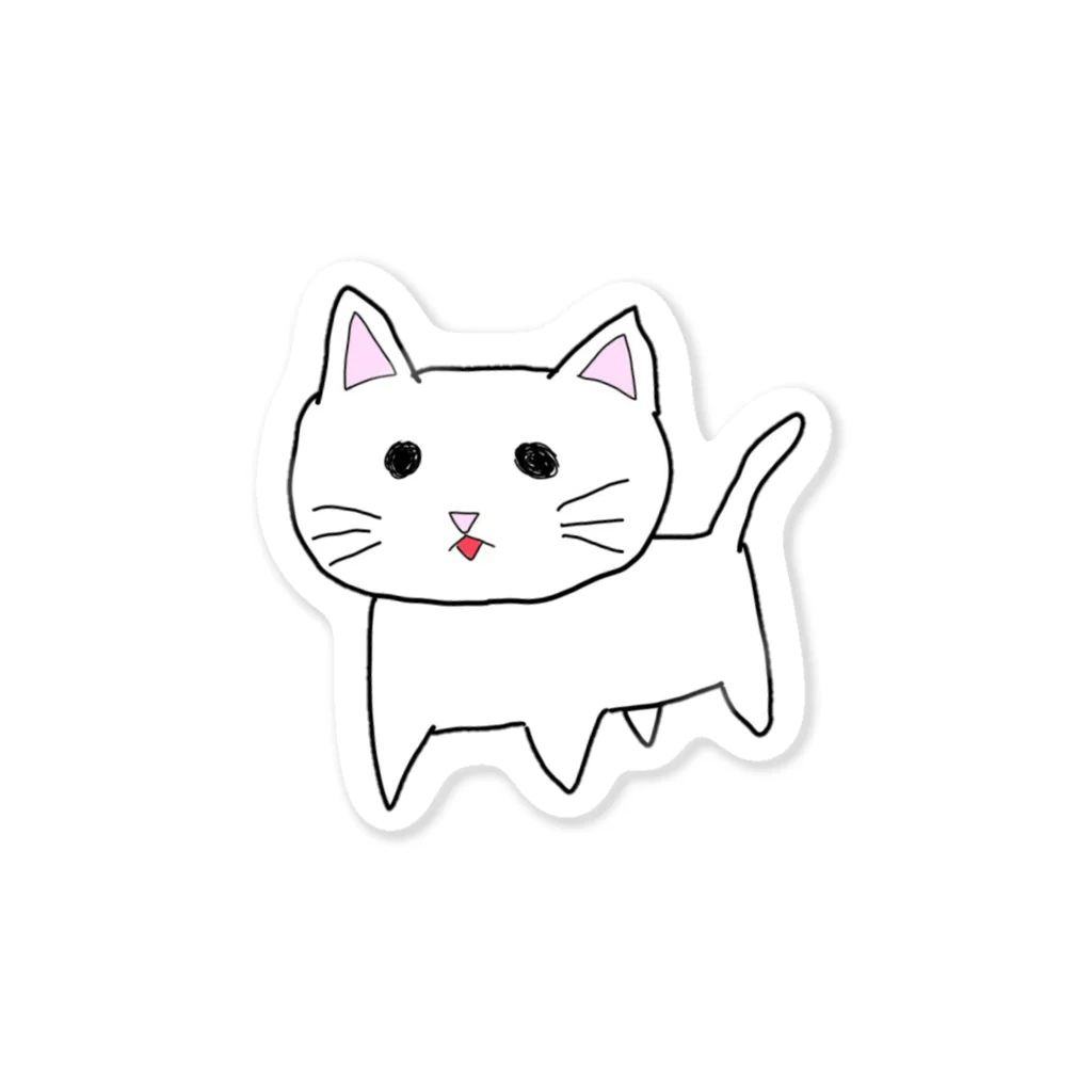 😸にゃんこのおへや😺のタレ目のにゃんこ🐱 ステッカー