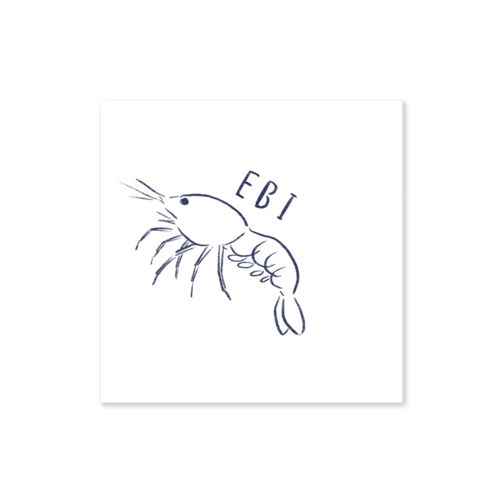 youko1984のエビ、えび、海老、shrimp Sticker