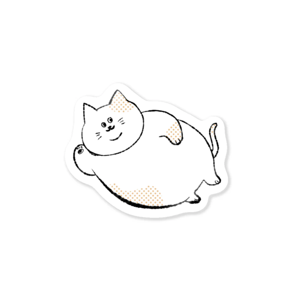Fuyu_no1のやわらか猫ちゃん　ステッカー Sticker