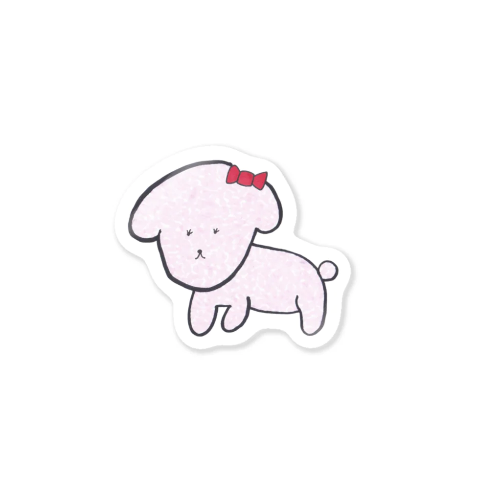 桃太郎FXのピンクプードル Sticker