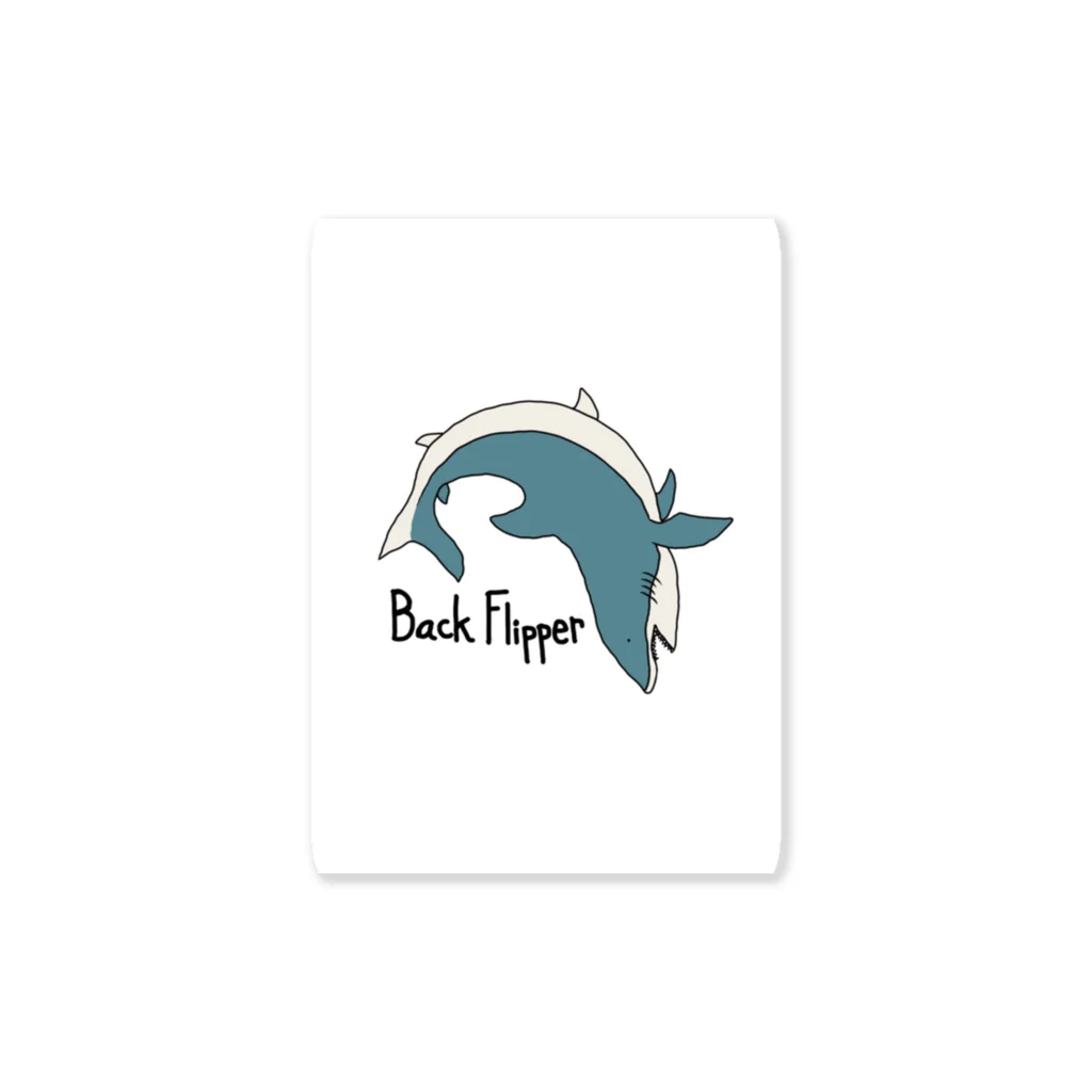 Back FlipperのBack Flipper (shark) ステッカー