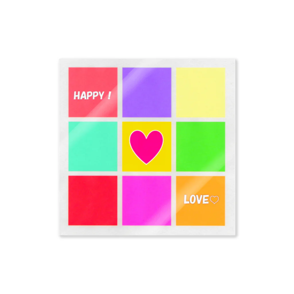 sanasanaのHAPPY＆LOVEカラー Sticker