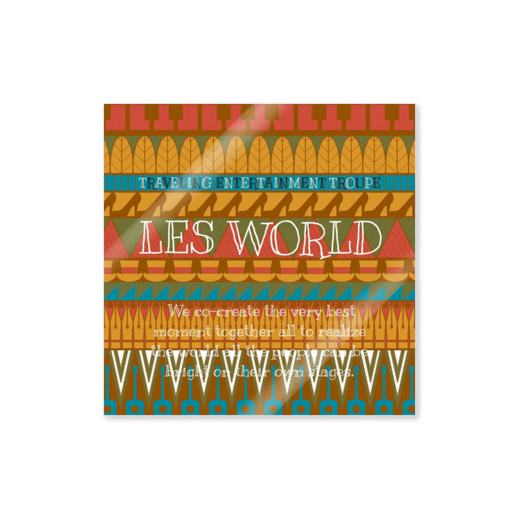 LES WORLD OFFICIAL GOODSの”やっぱり民族柄がいいんだろう？そうなんだろう？- LES WORLD 1year anniversary OFFICIAL GOODS by anagon Sticker