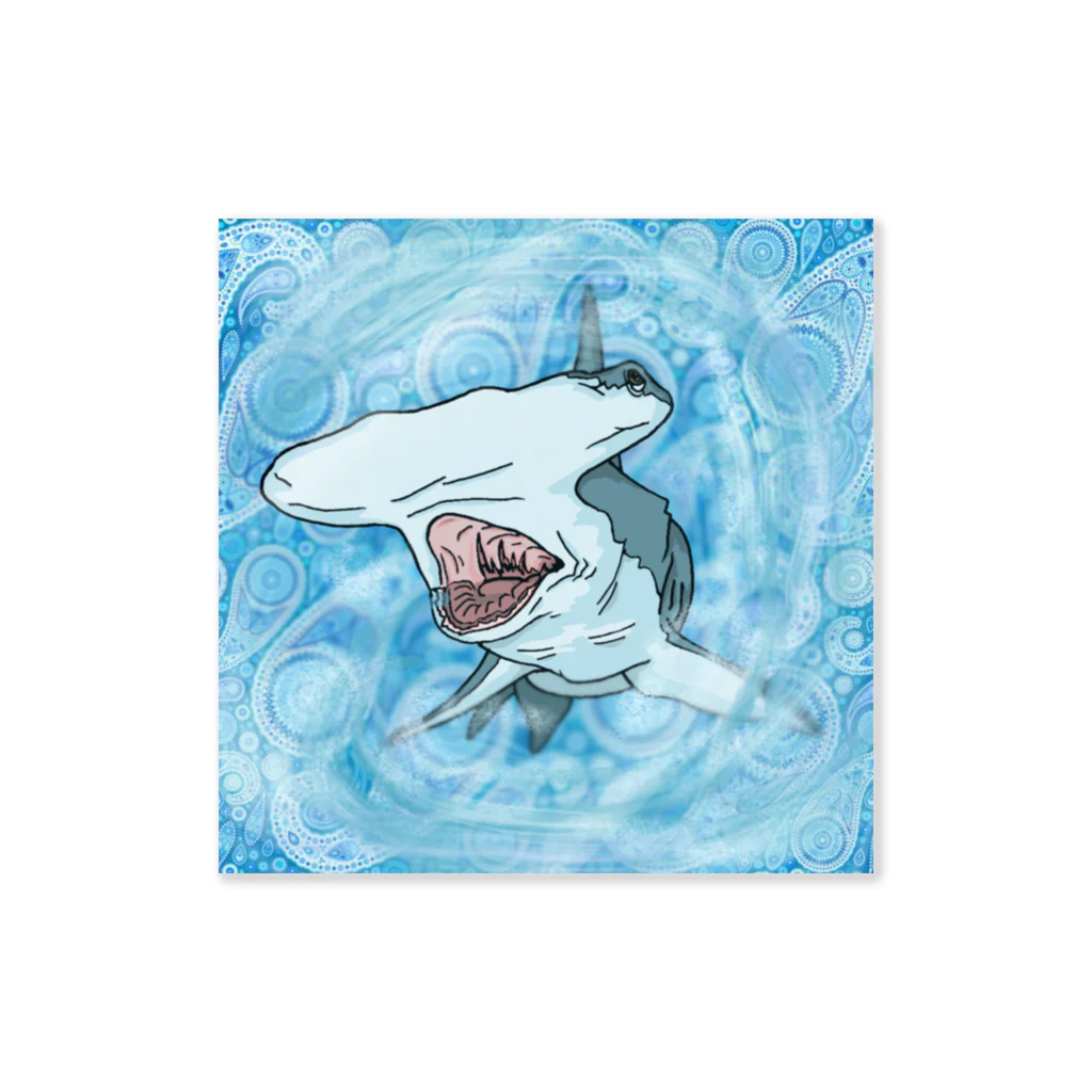 Inoue_KazmaのHammerHeadShark Sticker ステッカー