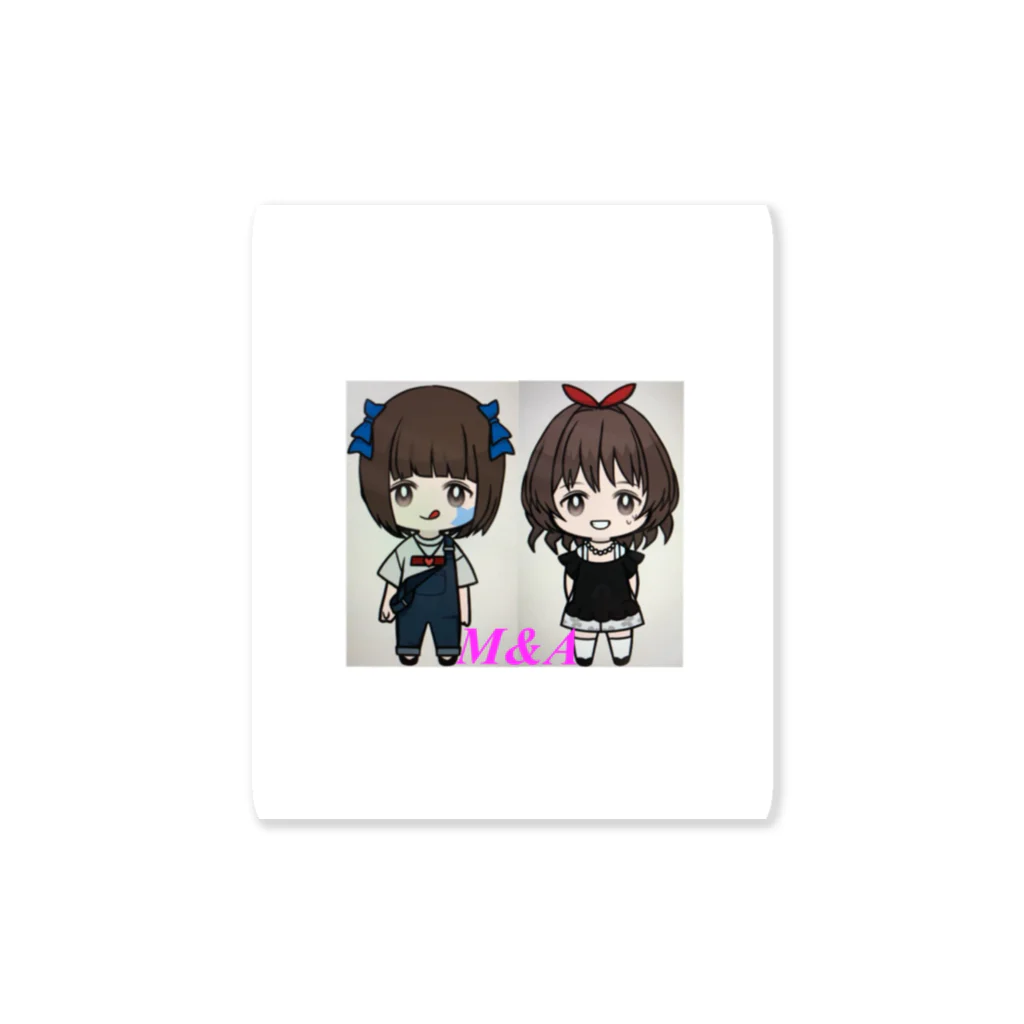 ゆまゆあのロゴ入りM&A Sticker