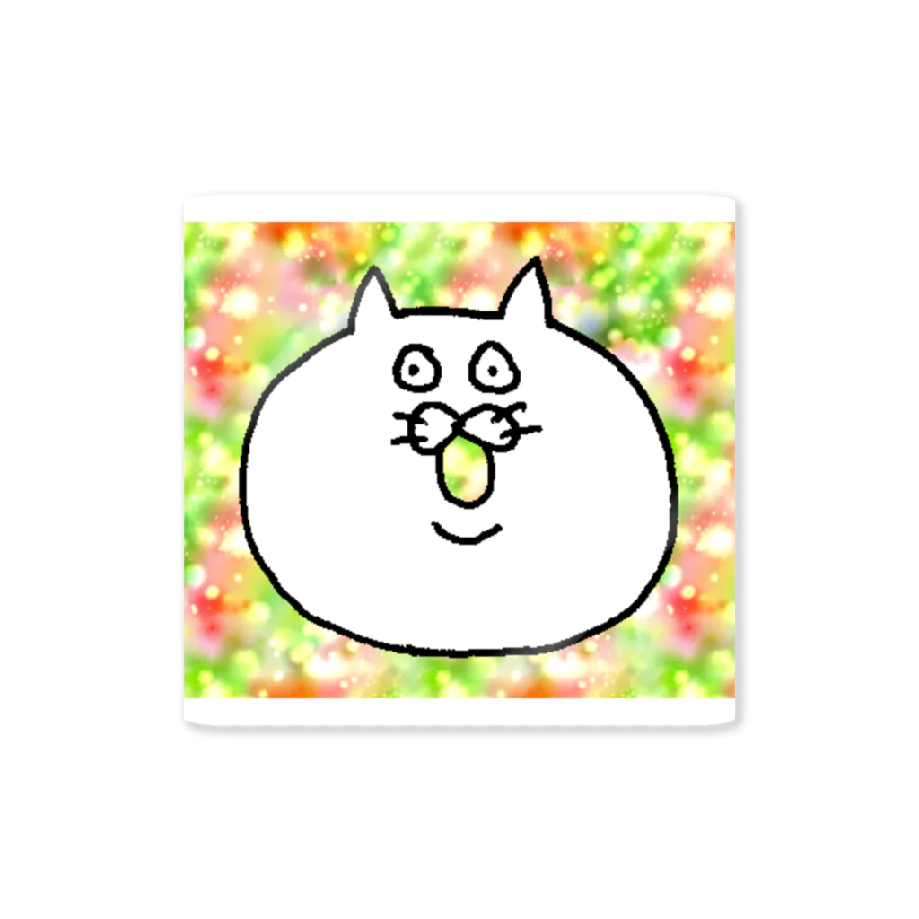 BABAタウンの白ねこず Sticker