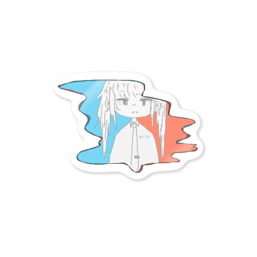 六月一日の誕生日会場の溶けるおんなのこ Sticker