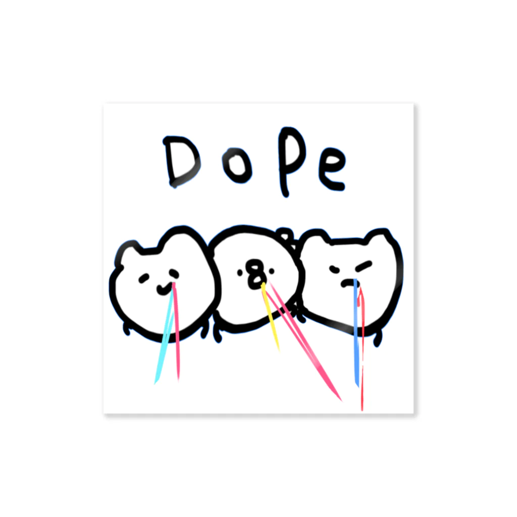 ご飯おいしいのdopeたちʕ•̫͡•ʕ•̫͡•ʔ•̫͡•ʔ Sticker