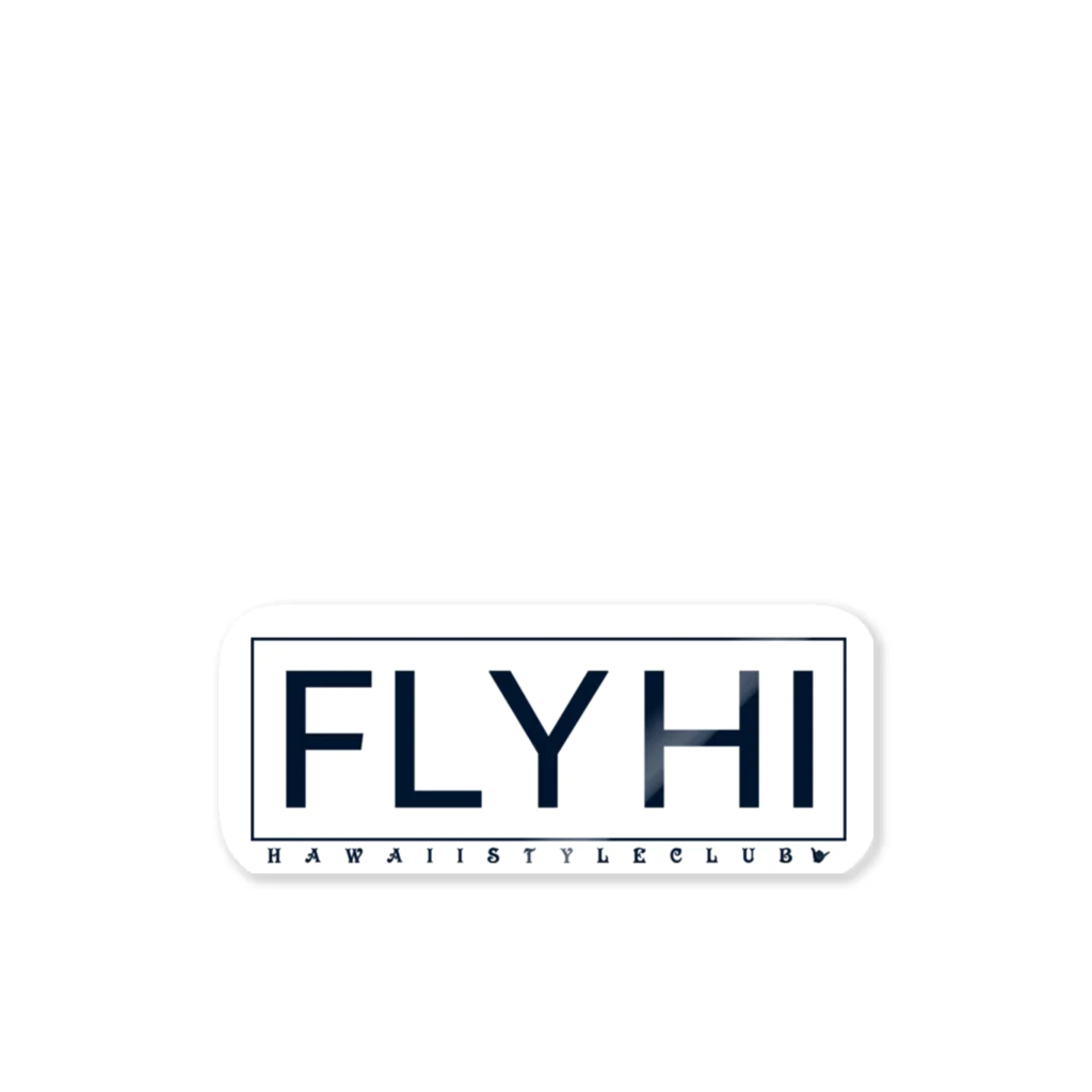 ハワイスタイルクラブのFLY HI BOX ステッカー