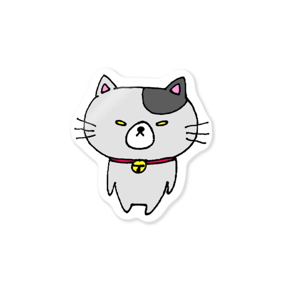 しょうゆごはんのつり目にゃんこのにぼし Sticker