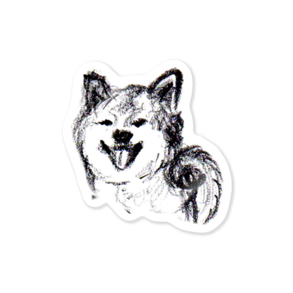 momenkoTWのにっこり日本犬♡ Sticker