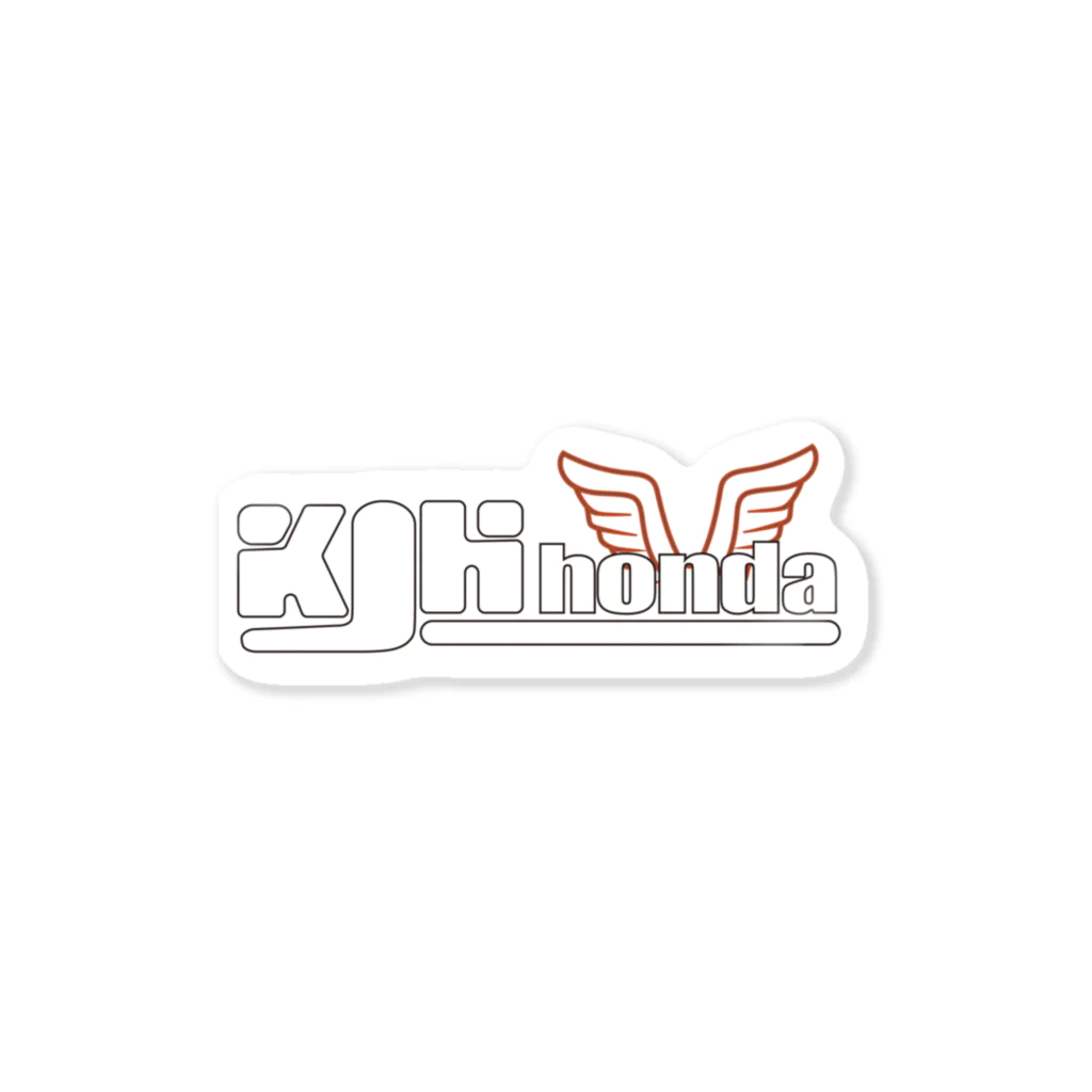 ぽんだぁのKJHhonda社オリジナル白 Sticker