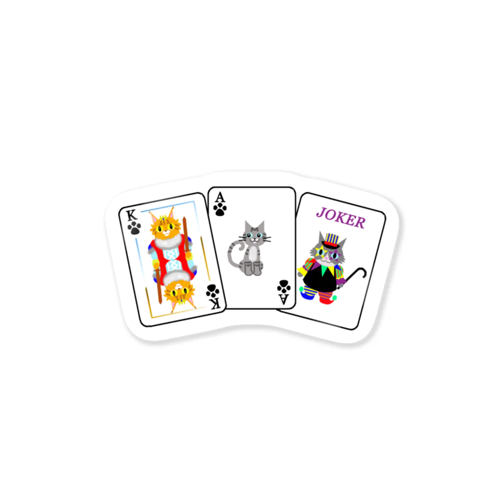 Yokokkoの店のCats × Cards Sticker