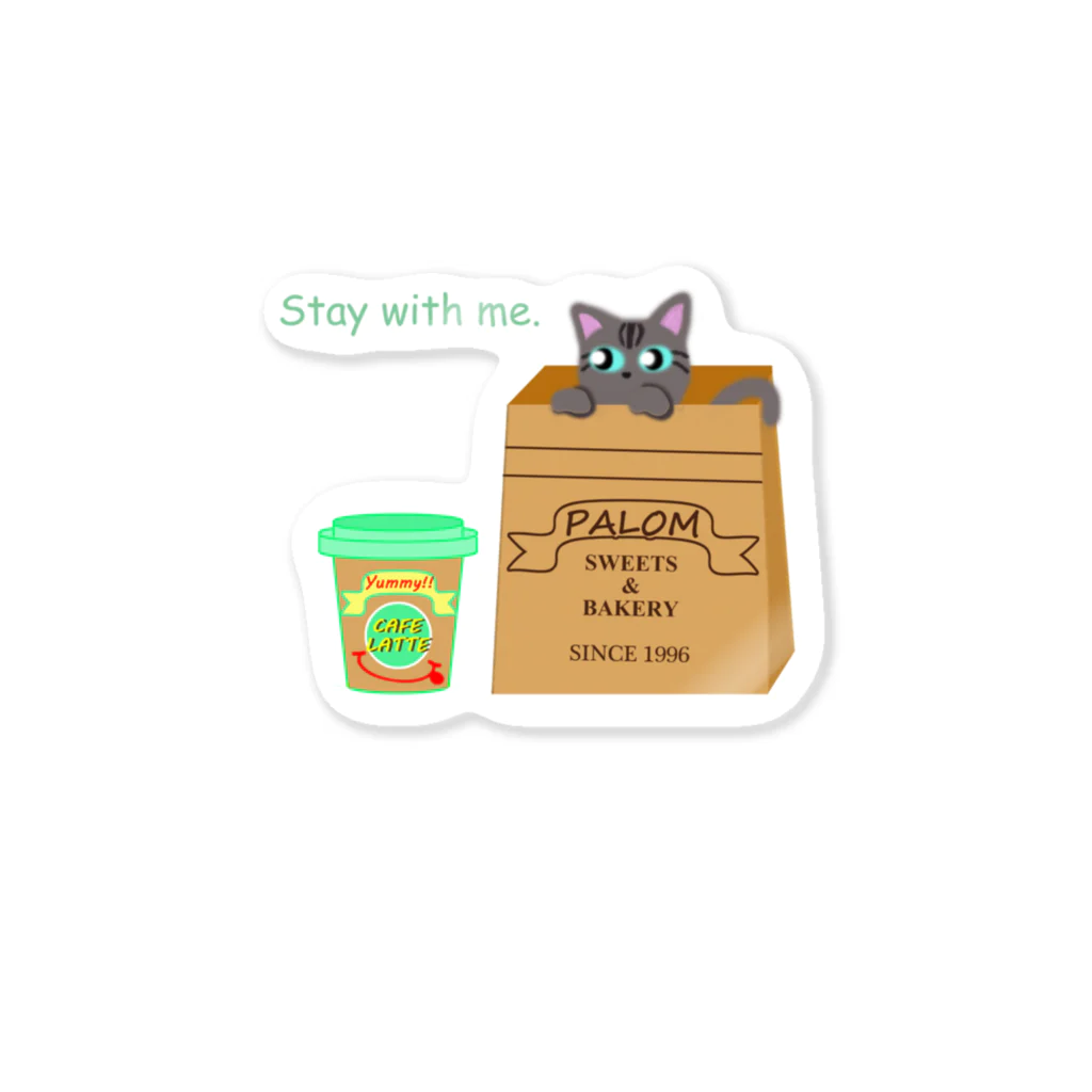 Yokokkoの店のStay with me. Sticker