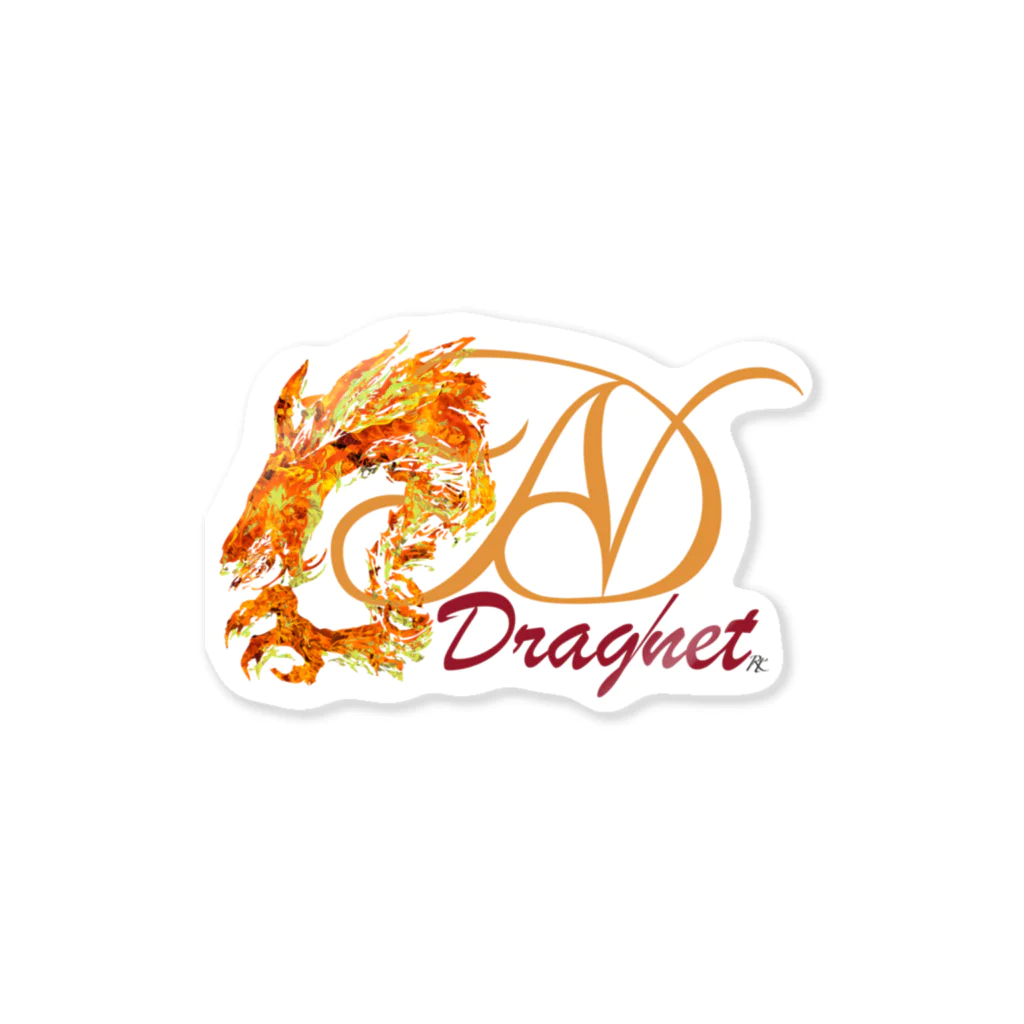 DRAGNET BRANDのファイアシンボルマークDRAGNET ステッカー