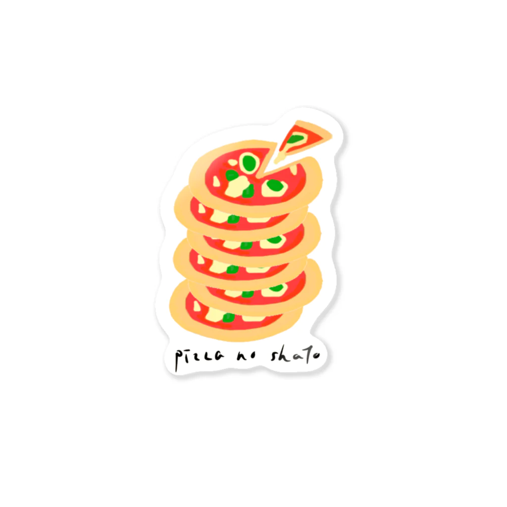 hungry girlのピザの斜塔 Sticker