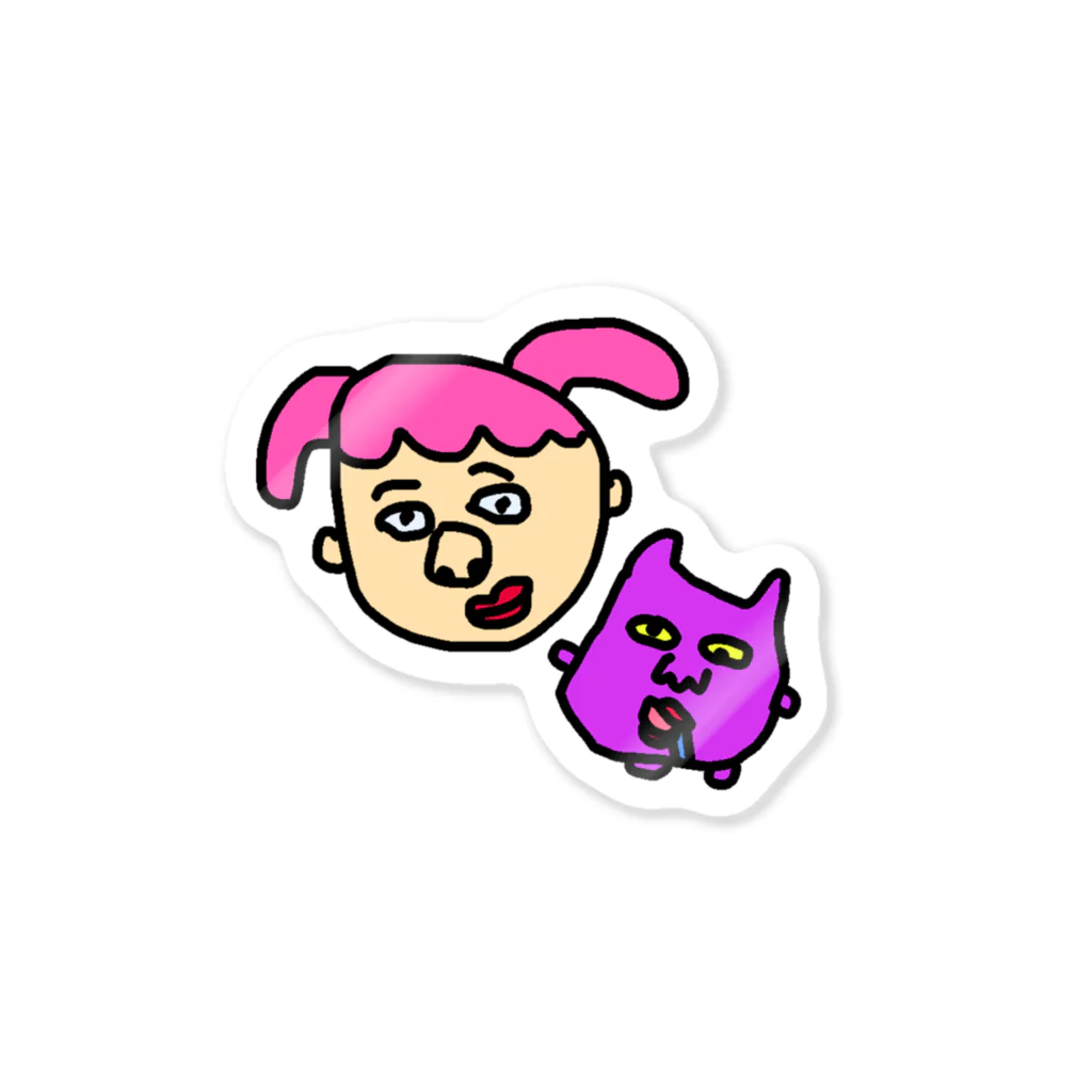 chinomi_5のねじとおばけ Sticker