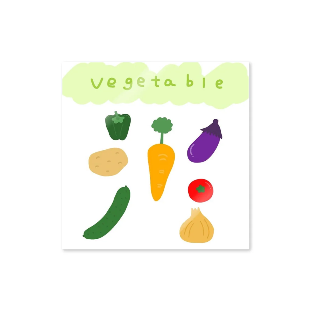 onpsnのvegetable ステッカー