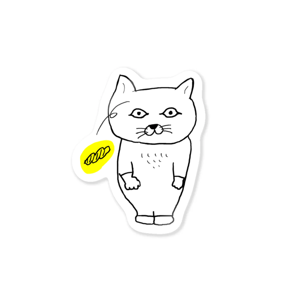 SELECTSHOP MTIのねこのまゆげ、おどろき-1 Sticker