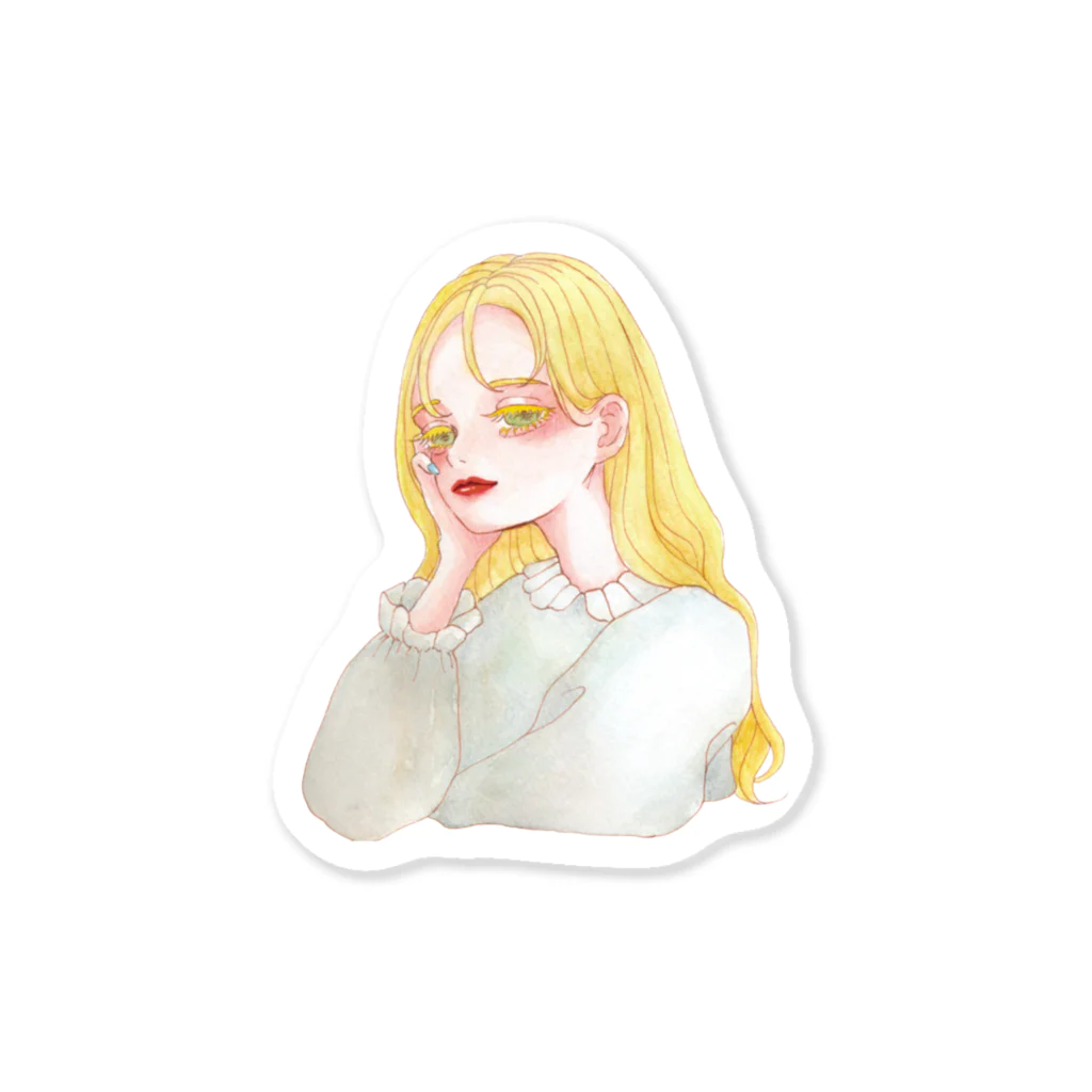 米屋の頬杖 Sticker