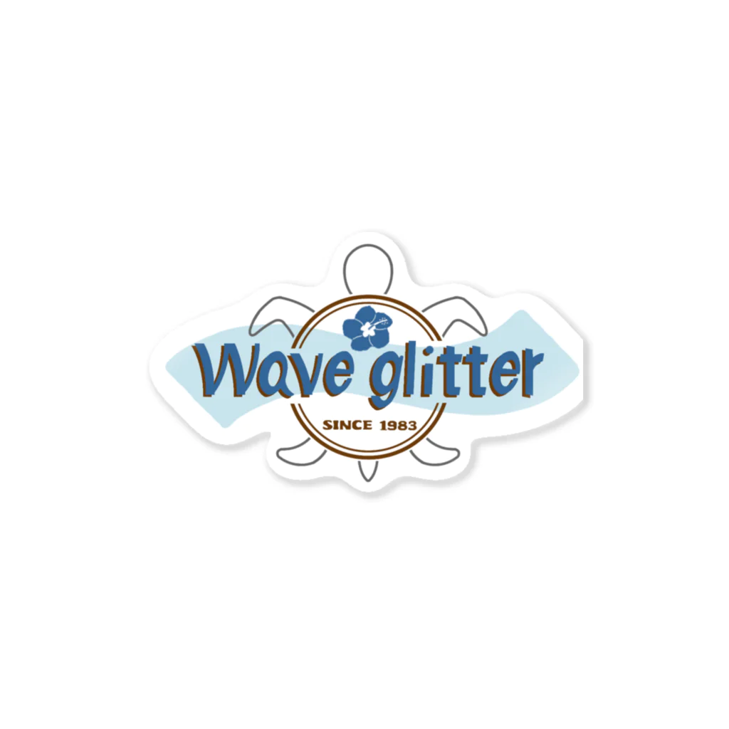 SHOP ミソキチのWave glitter(亀、B) ステッカー