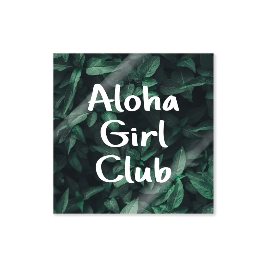 AlohaClub （あろはくらぶ）のAlohaBitchClubブランケットAlohaGirlClubバージョン ステッカー