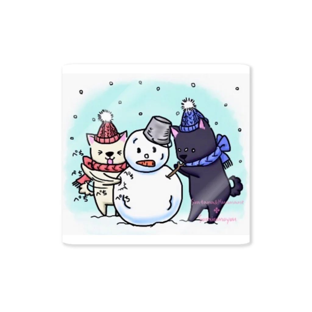 そらいろもようの雪だるま！ Sticker