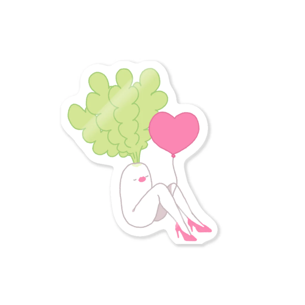 tdtk-koのBeautiful Daikon Sticker