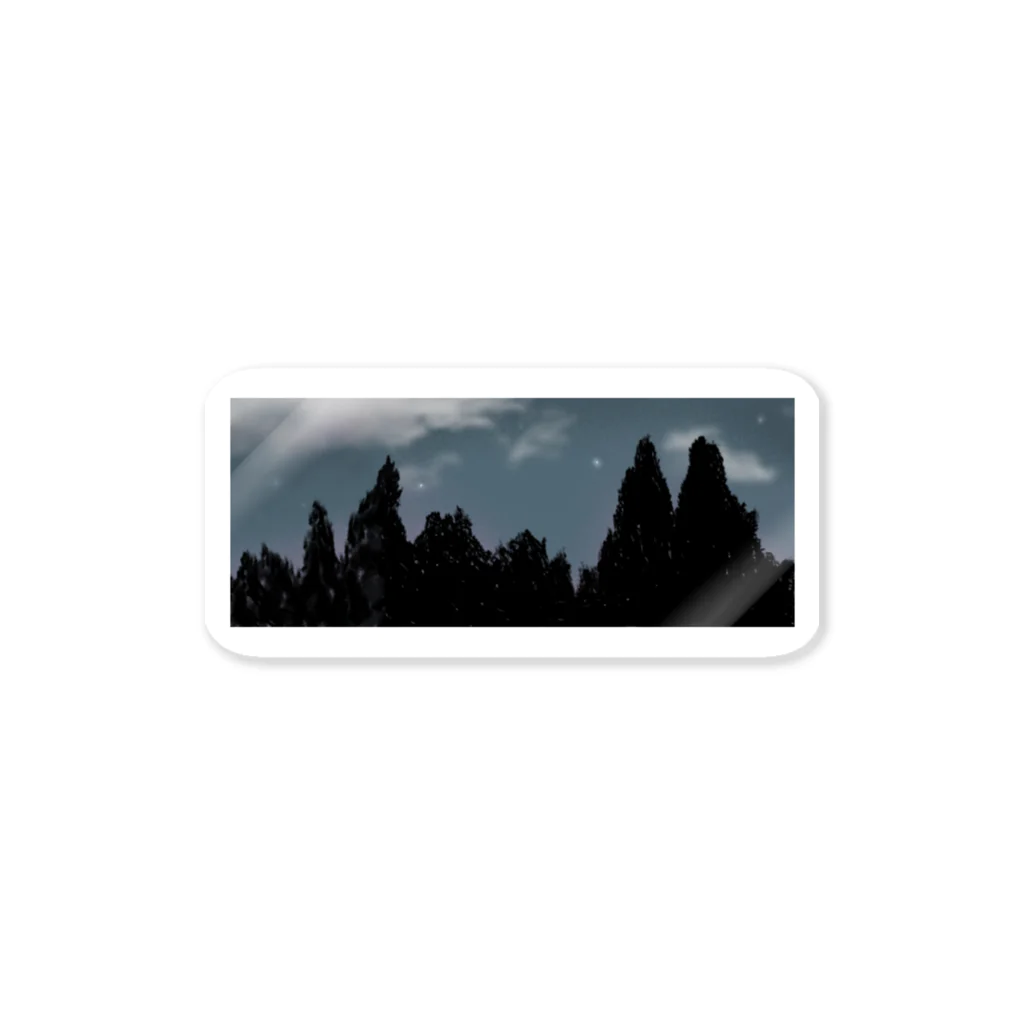 Myainium（ミャイニウム）の夜の風景 Sticker