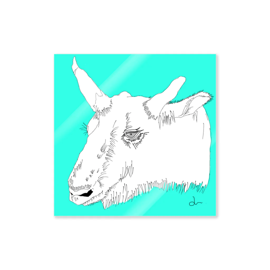 An-あん-のanimal design goods : Golden takin Sticker