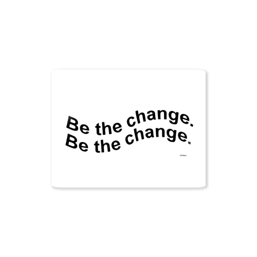 Be the change.のBC sticker Sticker