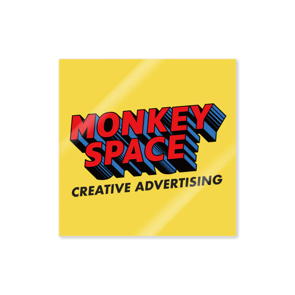 monkey spaceのヒーローロゴ ステッカー