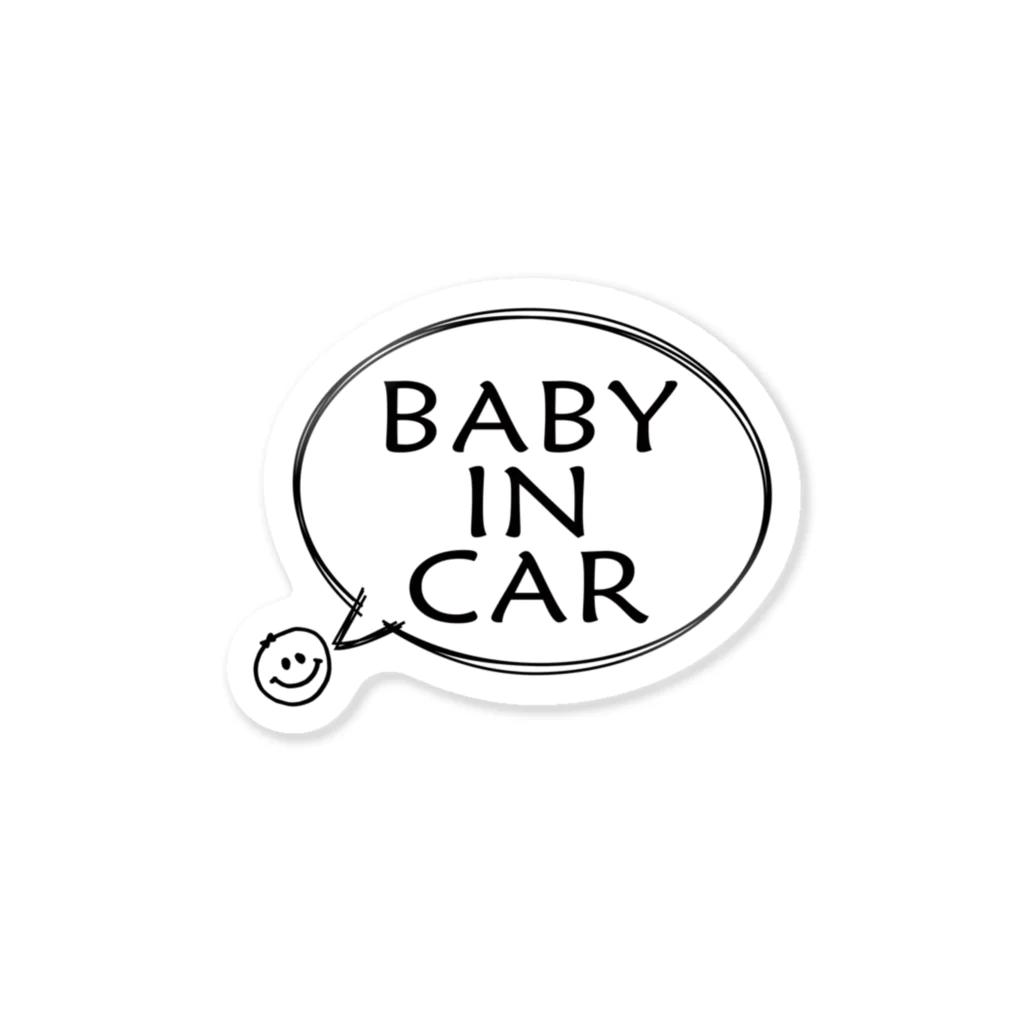 のびぞうデザインののびぞうステッカー【BABY】 Sticker