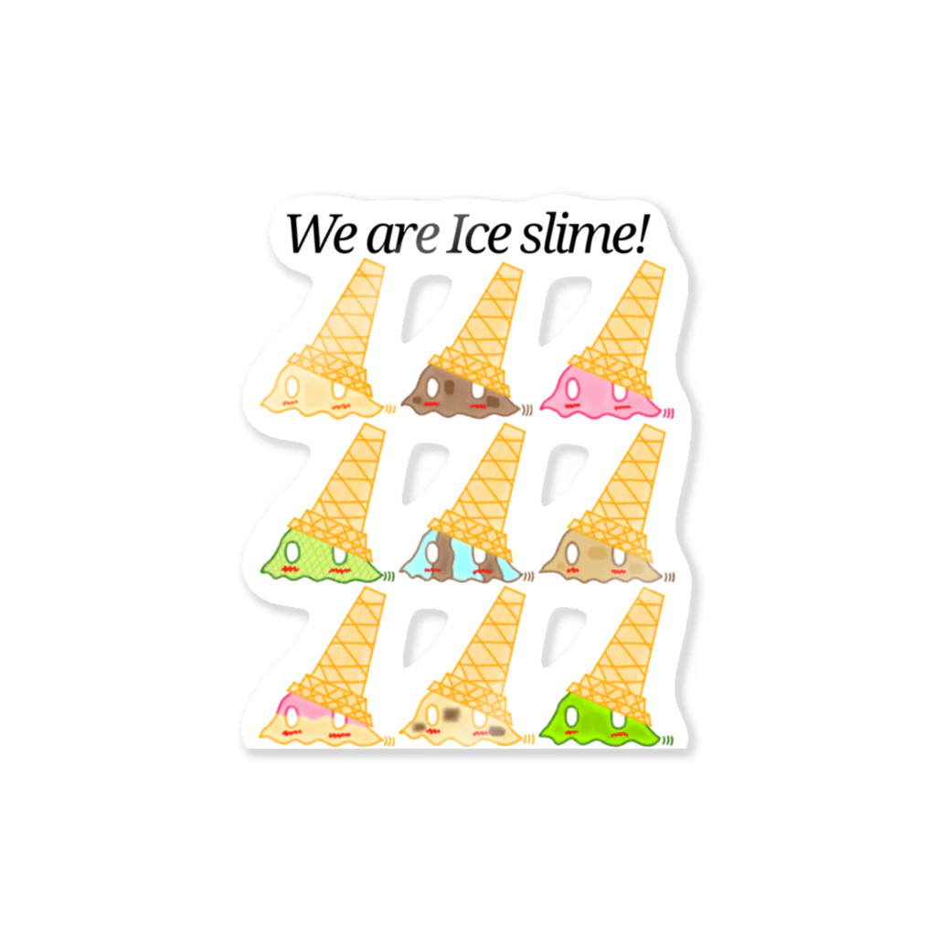 天獄堂のWe are Ice Slime! ステッカー