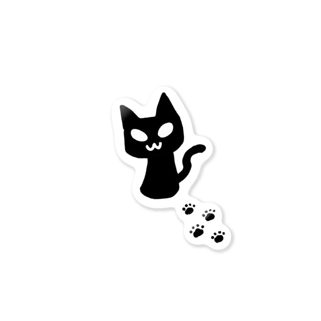 猫月のゆるっとショップの黒猫ちゃん Sticker