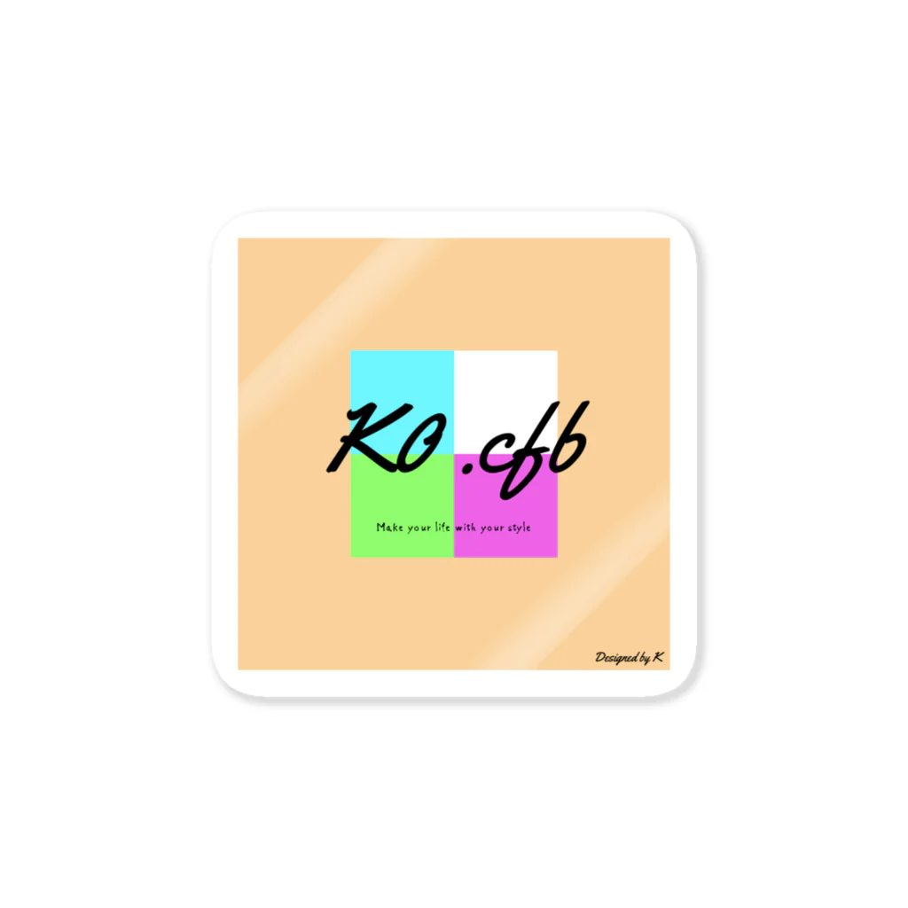 こ .cfbのK0 Logo Item ステッカー