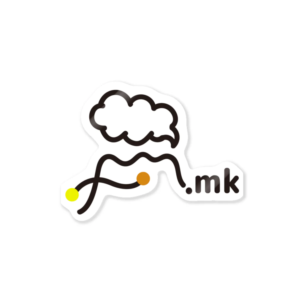がっくん@Flutter楽しむ勢の.mkパーカ Designed by はるni Sticker