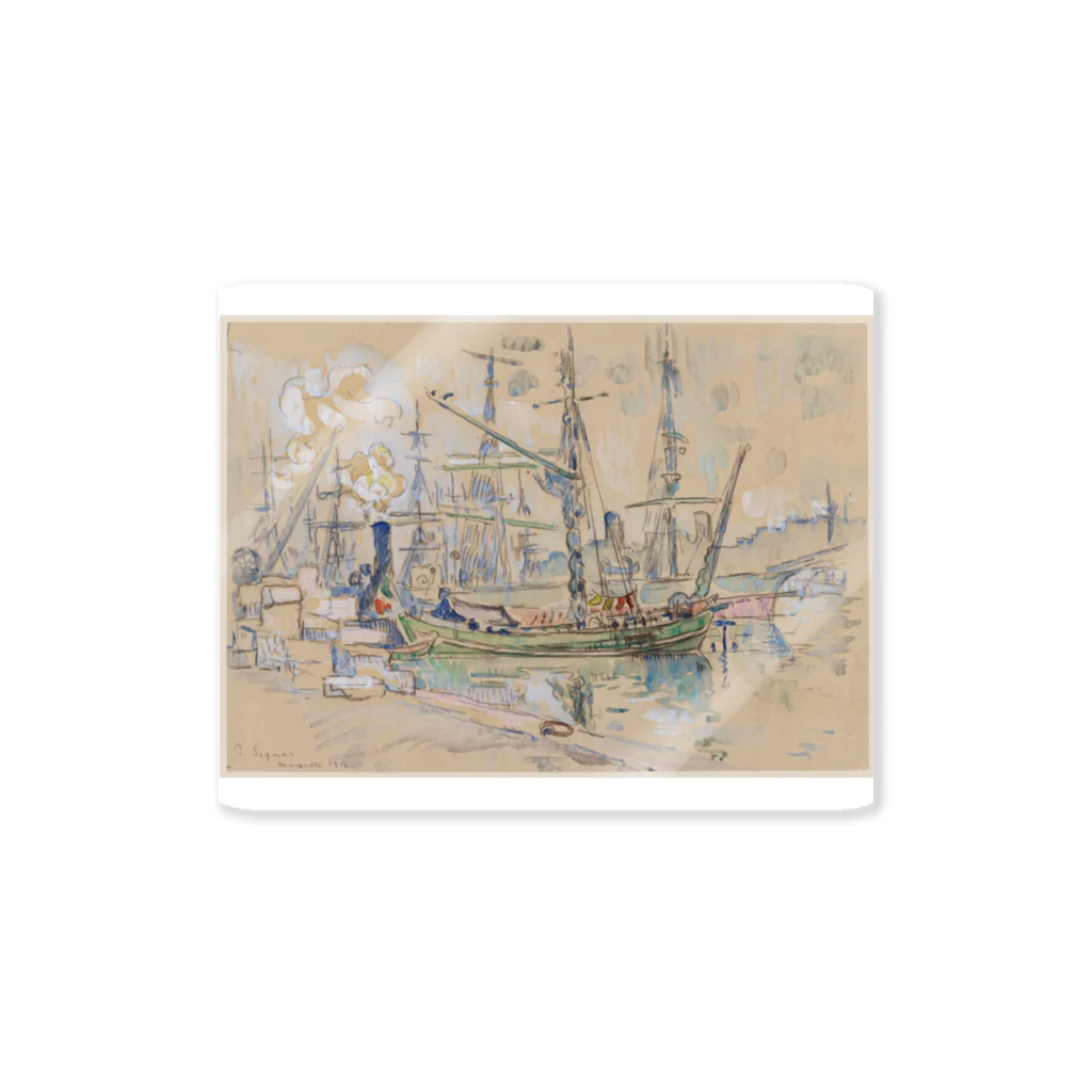 釜萢堂《かまやちどう》美術販売の「Marseille」 Signac, Paul／Paris Musées Sticker