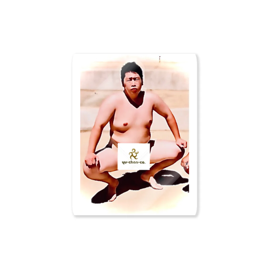 shop-y-tのYU-CHAN-co  　(japanese sumo wrestler) Sticker