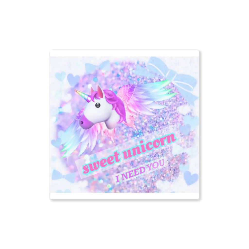 sweet unicornのsweet magic ステッカー