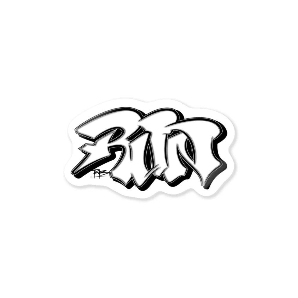 PB.DesignsのRUN PB-Graffiti ステッカー