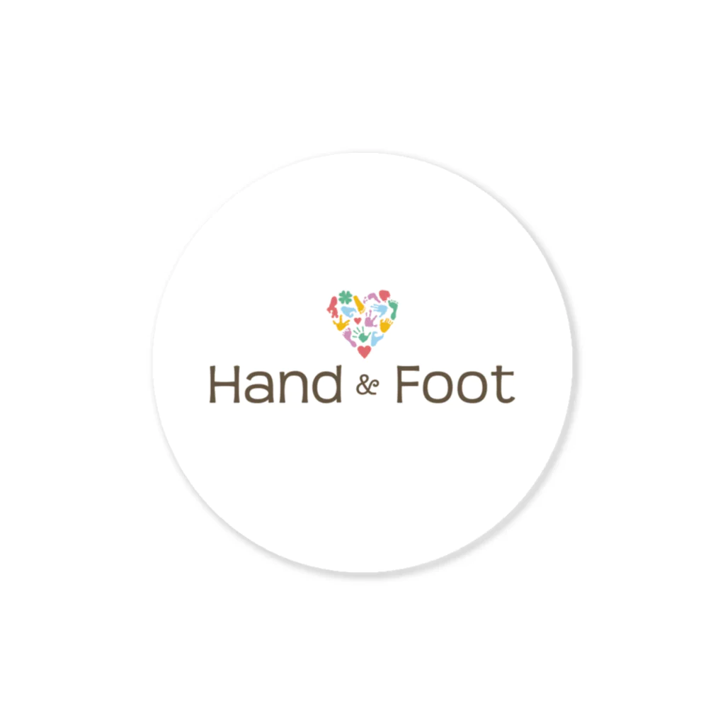 NPO法人Hand＆Footのステッカー（丸タイプ） ステッカー