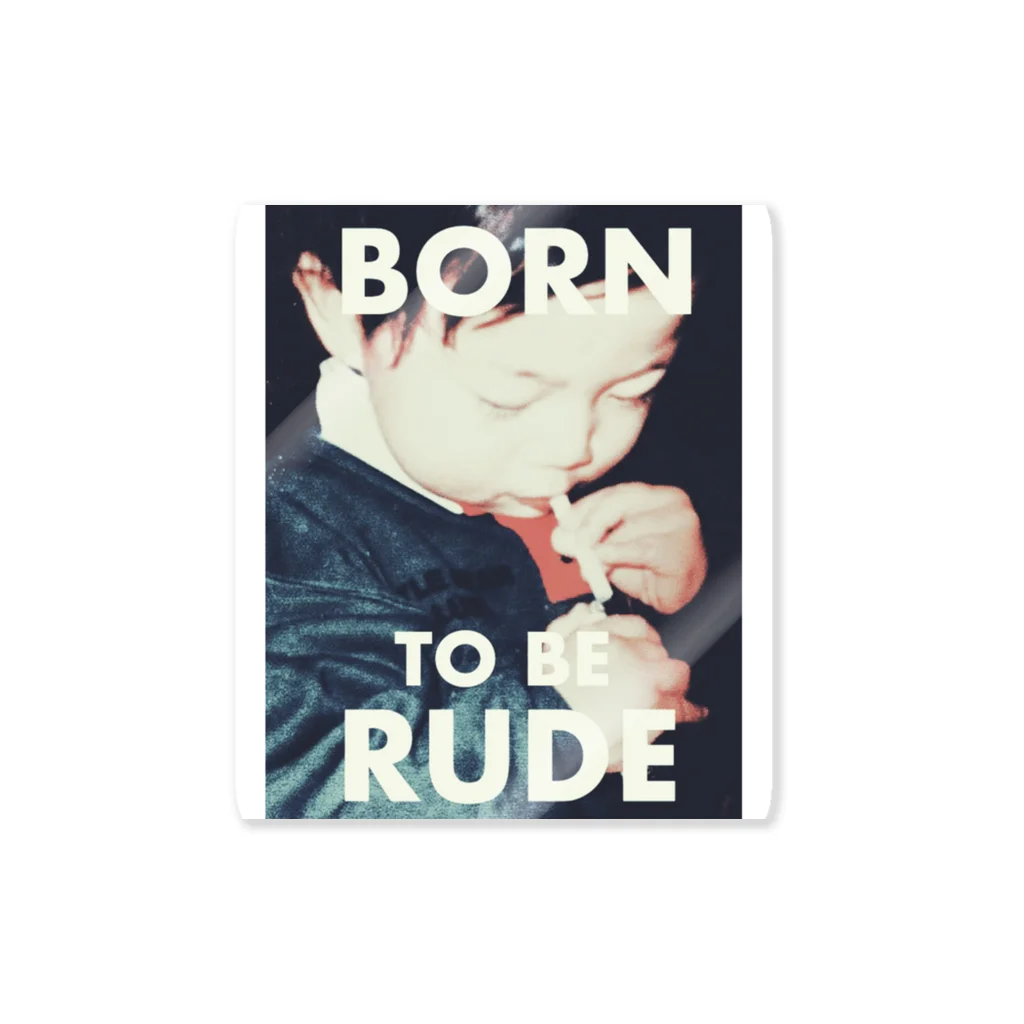 MCLN (DADDY J)のBorn to be rude ステッカー ステッカー