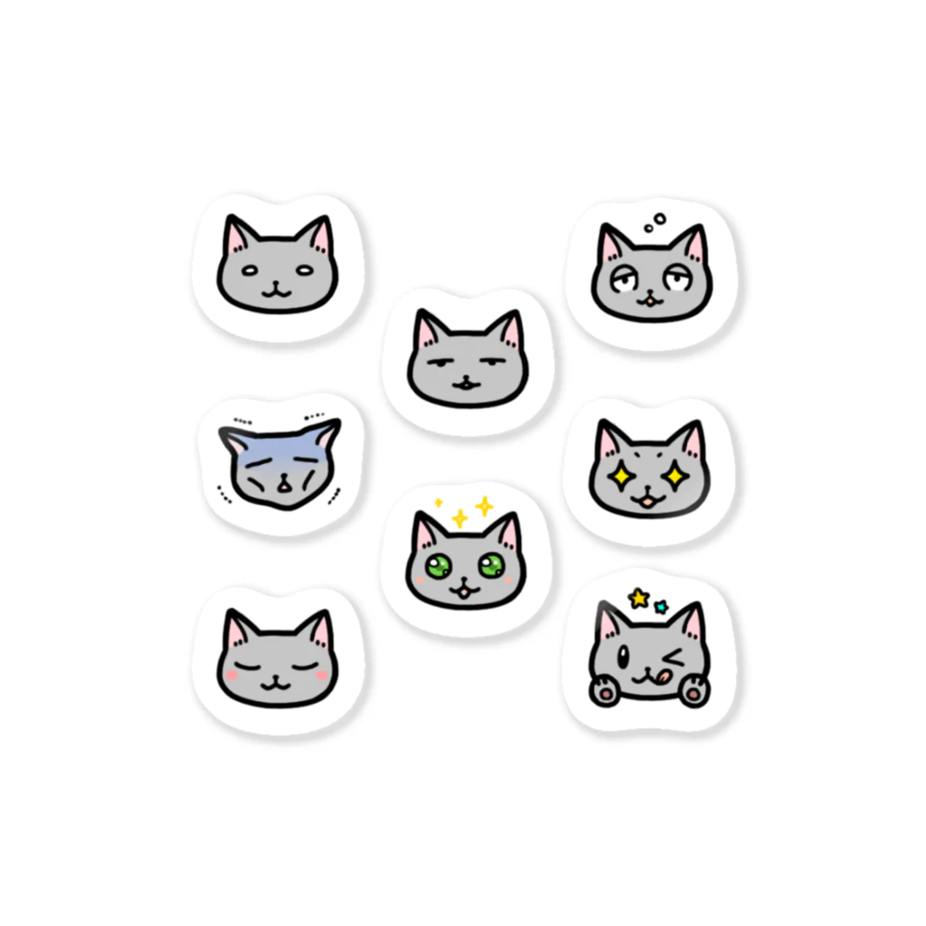 わの屋のまなねこフェイス Sticker