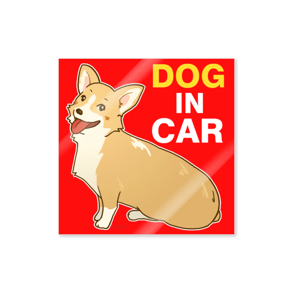 ULI_Tetoのコーギー犬　車用２ Sticker