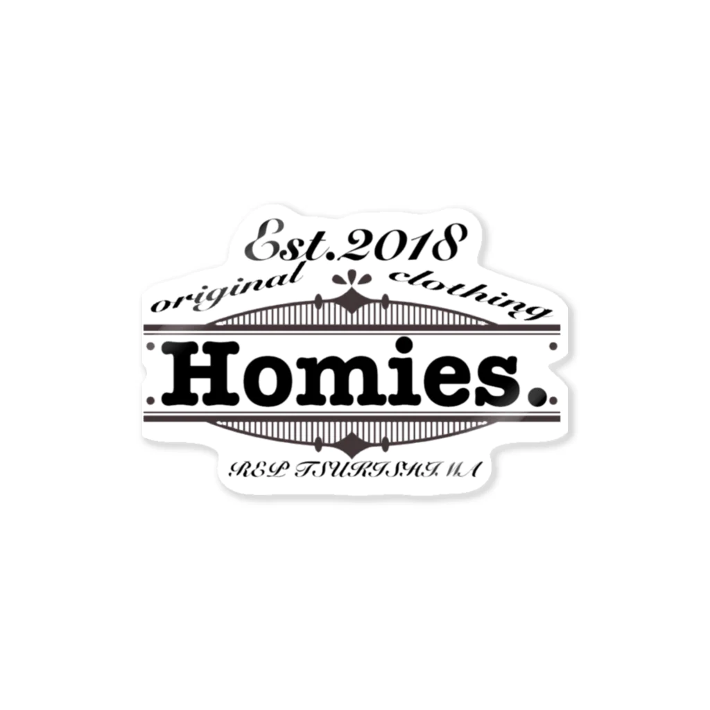 Homies.のHomies.new logo ステッカー