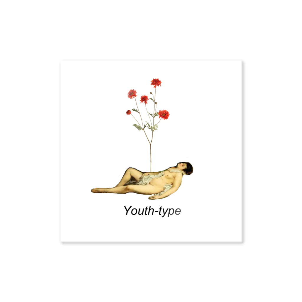 Youth-typeのfrom mom WHT ステッカー