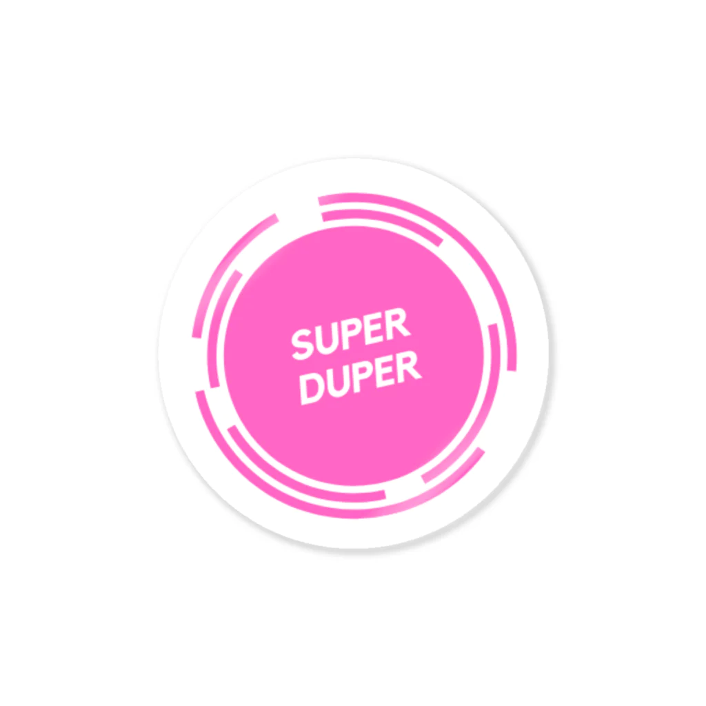 Sticker_shopのsuper duper pink ステッカー